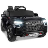 Carro Elétrico Infantil Chevrolet Tahoe Suv 12v Com Bateria Recarregável, Enyopro, Preto