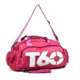 Bolsa Mala Mochila T60 Academia Bagagem Viagem Metal Pink