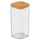 Kit Com 8 Potes Herméticos Alimentos Organizador Bambu 340ml
