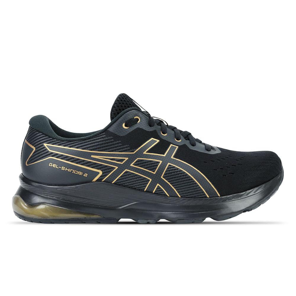 Tenis Asics Gel-shinobi Preto/dourado 043