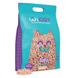 Granulado Higiênico Wicat Tofu Pêssego Para Gatos - 2,1 Kg