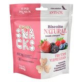 Biscoito Natural Quatree Snacks Para Cães Adultos Sabor Frutas Vermelhas - 150g