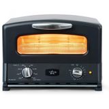 Forno Eletrico De Bancada Retro Com 8 Niveis De Temperatura E Temporizador, 110v, Sengoku Set G16ak, Preto