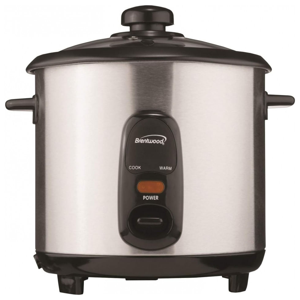 Panela De Arroz Eletrica 2l Multifuncional Com Desligamento Automatico, 110v, Brentwood Ts 15, Prateado