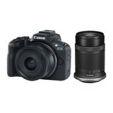 Câmera Canon Eos R50 Qualidade Profissional Em Um Kit Completo (rf 18-45mm + Rf 55-210mm) - Preto