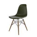 Cadeira Para Sala De Estar Eames Pp Dsw Verde Musgo