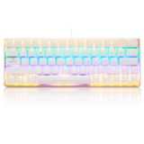 Teclado Mecânico De 63 Teclas Durável Com Teclas Coloridas
