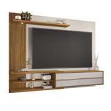Painel Para Tv Até 65&quot; Nt1355 Off White Tx/freijó Trend Notável Móveis Off White Tx/freijó Trend