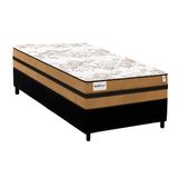 Colchão Plumatex Molas Ensacadas Milano+Cama Box Solteiro 88x188