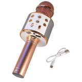 Microfone Karaoke Sem Fio Microfone Bluetooth - Rose