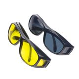 Oculos Visao Noturna 2 Un. Protecao Uv Dia/noite Polarizado
