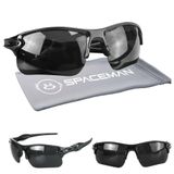 Oculos Sol Masculino Proteção Uv Esportivo Ciclismo + Case Qualidade Premium Lente Preta Original