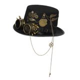 Chapéu Top Steampunk Estilo Gótico Retro Traje Traje Rave