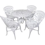 Conjunto De Jardim Modelo Primavera Mesa E 4 Cadeiras