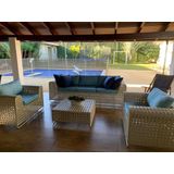 Kit Personal Móveis Para Área Externa, Poltronas Mesa E Sofá
