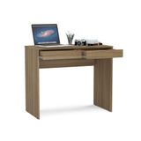 Mesa Tijuca 90cm 2 Gavetas Politorno Castanho
