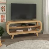 Rack Para Tv Até 60 Polegadas Com Prateleira 133 Cm Naturale