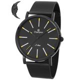 Relógio Champion Masculino Ref: Cn21023n Slim Mesh Black