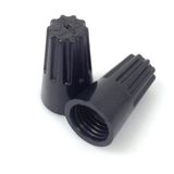 1000 X Conector De Torção Alta Temperatura 150º Preto 2,6mm