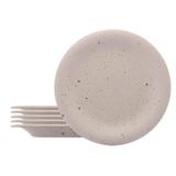 Kit 6 Prato Raso Wolff Ceramico Mist - Branco