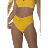 Calcinha Calça Cavada Buquê DeMillus 56067 Amarelo Ouro