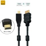 Cabo Hdmi X Micro-hdmi 2.0 4k Ultra Hdr Filtro Anti Ruído