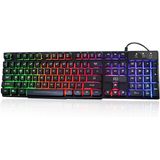 Teclado Rii Rk100+ Usb Com Fio Mecânico Com Sensação De Fundo