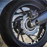 4 Adesivo Premium Roda Mt-03 Abs - Yamaha Cor Prata