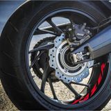 4 Adesivo Premium Yamaha Fazer Cor Vermelho