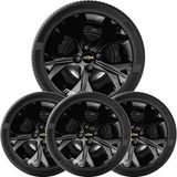 4un Calota Onix 2021 22 23 24 2025 Aro 15 Black Piano 379cp