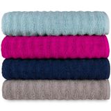 Kit 4 Toalhas Banhão Gigante Super Absorção Macia - Ocean - Kit 2