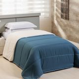 Coberdrom 1 Peça Solteiro Percal 200 Fios Sherpa Flupy Azul