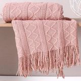 Manta Sofá Tricot Decorativa 127x152 Toque Super Macio