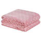 Manta Estampada Petit Poá Casal Padrão 01 Peça - Rosa