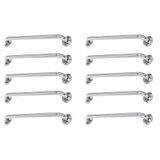 Alça De Apoio Barra Inox 40cm Idoso Kit 10 Unidades Deficiente Cadeirante Banheiro Acessibilidade Segurança Resistente