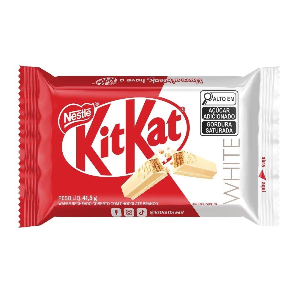 Chocolate Nestlé Kit Kat 4f Branco 41,5g - Embalagem Com 24 Unidades