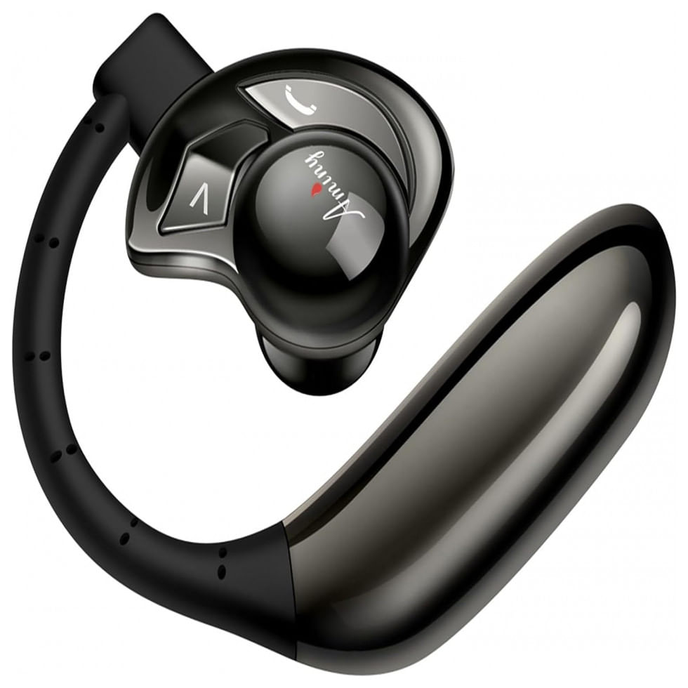 Fone De Ouvido Sem Fio Headset V5.2 Bluetooth Para Chamadas Com Microfone, Aminy Ufo Black, Preto