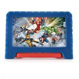 Tablet Multilaser Infantil Marvel Vingadores Tela 7 Wifi Azul Bivolt