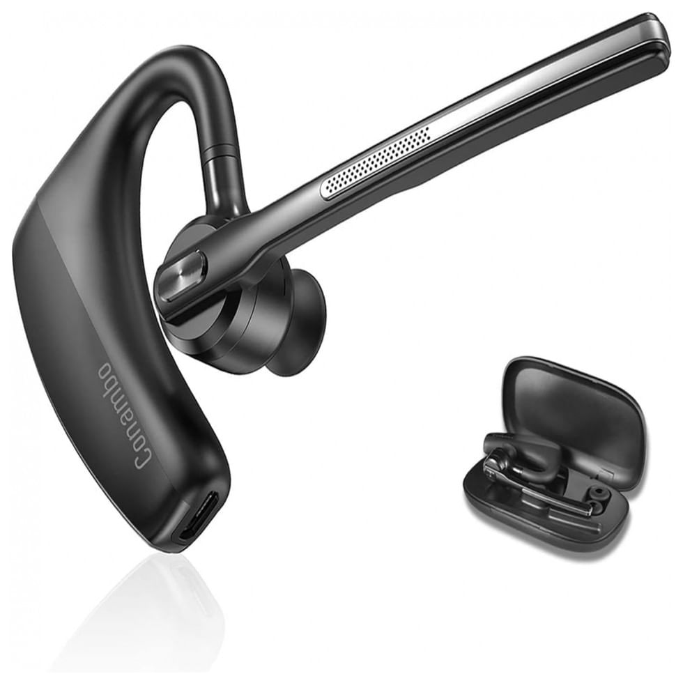 Fone De Ouvido Bluetooth 5.1 Com Microfone Duplo E Bateria De 16h De Duracao, Conambo K10c, Preto