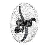 Ventilador De Parede Comercial 3 Pás Bivolt Q670c 70cm Qualitas