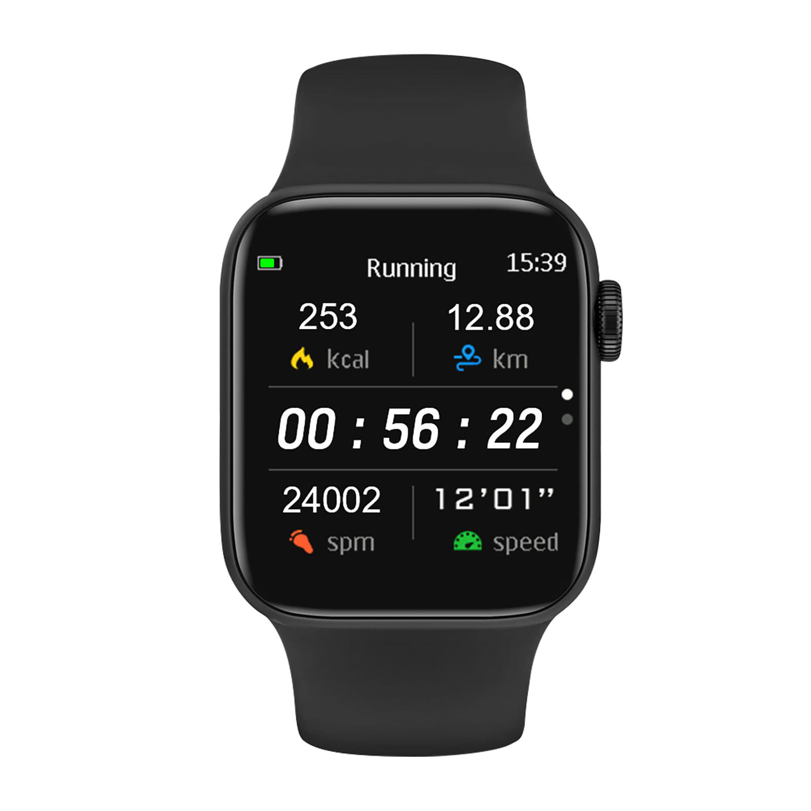 Smartwatch 2024 Gps Inteligente Tela Full 1.7 Troca Face Botão Scroll Giratório Premium