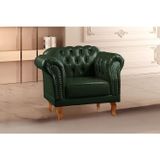 Poltrona Chesterfield Clássica Duque Verde