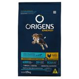 Ração Seca Origens Energy Frango E Cereais Para Cães Filhotes - 15 Kg