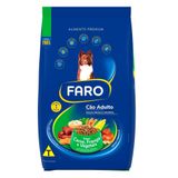 Ração Seca Faro Carne, Frango E Vegetais Para Cães Adultos Porte Médio E Grande - 15 Kg