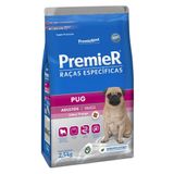 Ração Seca Premier Pet Raças Especificas Pug Para Cães Adultos Porte Pequeno - 2,5 Kg