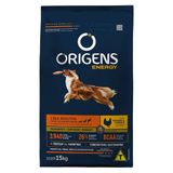 Ração Seca Origens Energy Frango E Cereais Para Cães Adultos - 15 Kg