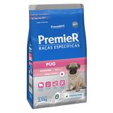 Ração Seca Premier Pet Raças Especificas Pug Para Cães Filhotes Porte Pequeno - 2,5 Kg