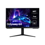 Monitor Gamer Samsung Odyssey G3 27" FHD, Tela Plana, Painel VA, 180Hz, 1ms, HAS, HDMI, DP, FreeSync, Preto
