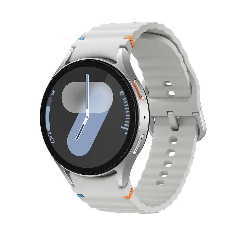 Samsung Galaxy Watch7 Smartwatch 44mm Bluetooth, Galaxy Ai, Tela Em Cristal De Safira Prata