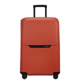 Mala Grande Magnum Eco Samsonite Polipropileno Cadeado Tsa 4 Rodas Duplas Giro 360 Laranja G